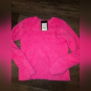 4/20 GIRL'S XLARGE NWT SUPER SOFT PINK SWEATER